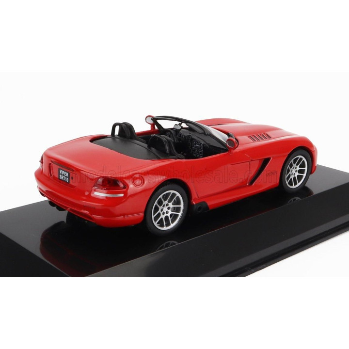 EDICOLA DODGE VIPER SRT-10 SPIDER 2003 - CON VETRINA - WITH SHOWCASE - RED 1/43