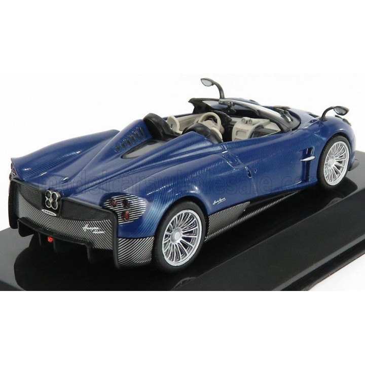 EDICOLA PAGANI HUAYRA ROADSTER 2017 - CON VETRINA - WITH SHOWCASE - BLUE 1/43