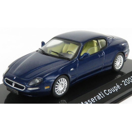 EDICOLA MASERATI COUPE 2002 - CON VETRINA - WITH SHOWCASE - BLUE 1/43