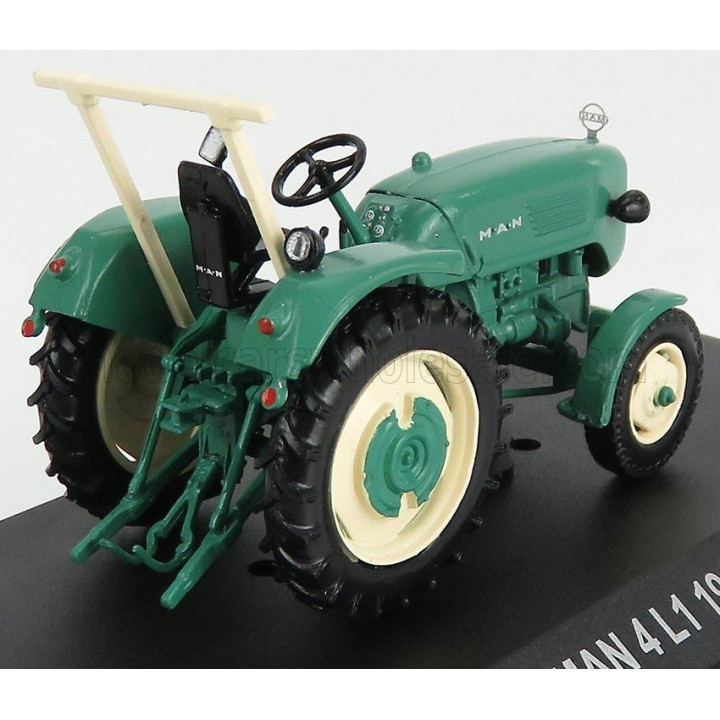 EDICOLA MAN 4L1 TRACTOR 1960 - DAMAGE BLISTER BOX - GREEN BEIGE 1/43