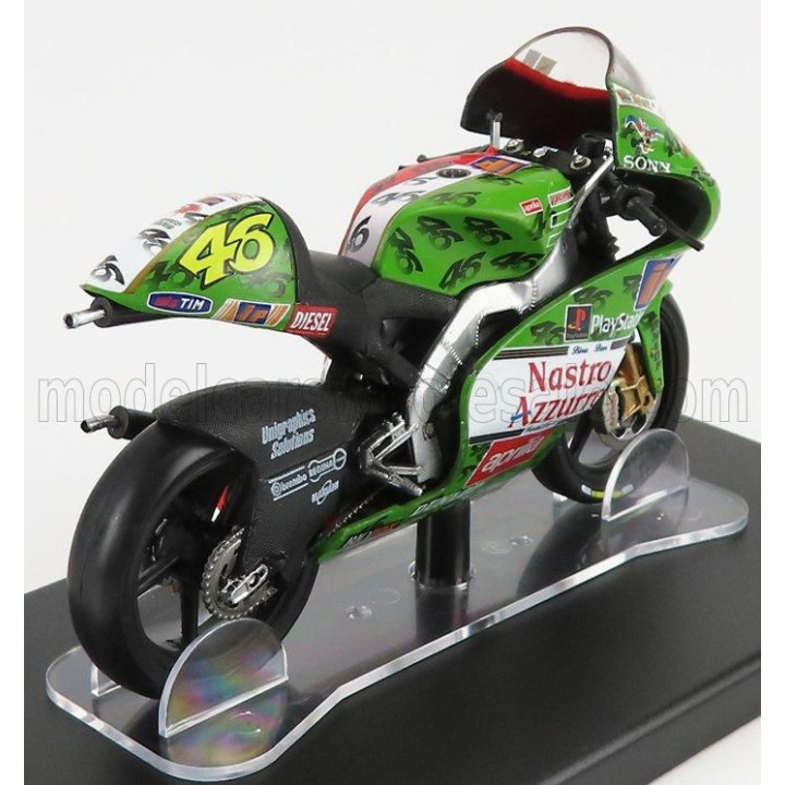 EDICOLA APRILIA RSW 250cc N 46 WORLD CHAMPION SEASON 1999 VALENTINO ROSSI - RED WHITE BLACK 1/18