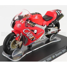 EDICOLA HONDA VTR1000 TEAM CABIN  HONDA N 11 WINNER 8h SUZUKA 2001 VALENTINO ROSSI - RED WHITE 1/18