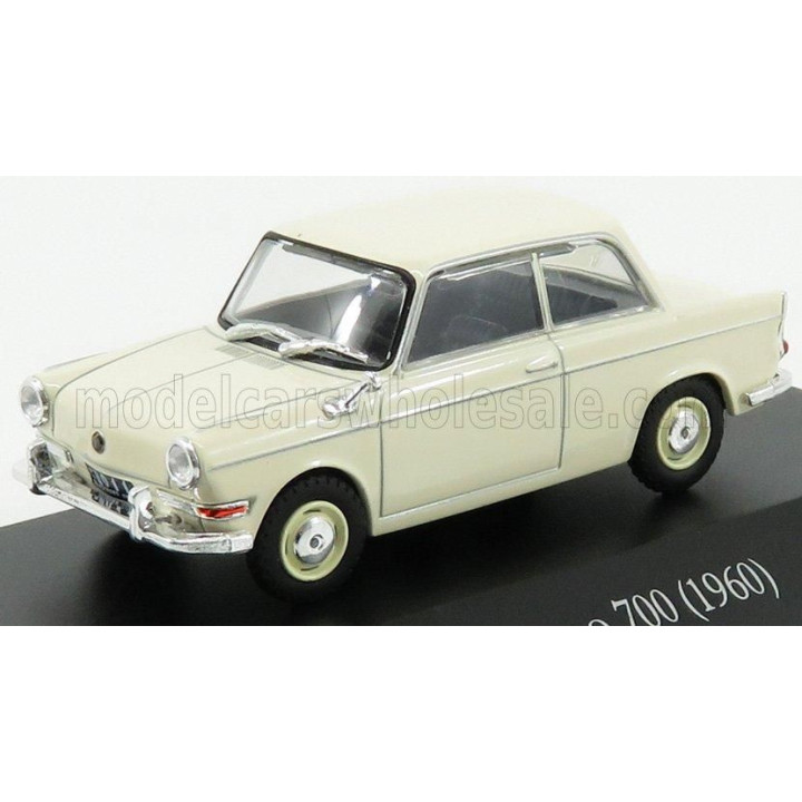 EDICOLA DE CARLO 700 1960 - WHITE CREAM 1/43