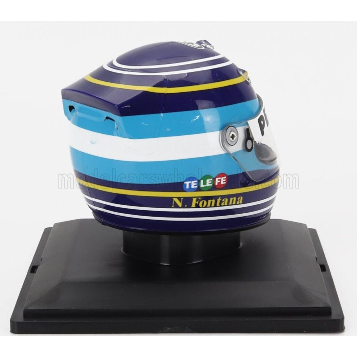 EDICOLA HELMET F1  CASCO - C16 FERRARI N 17 SEASON 1997 NORBERTO FONTANA - BLUE WHITE BLACK 1/5