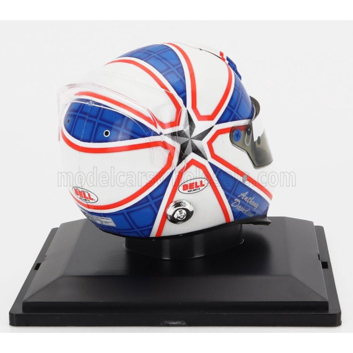 EDICOLA HELMET F1  CASCO - SUPER AGURI SA07 N 23 SEASON 2007 ANTHONY DAVIDSON - WHITE BLUE RED 1/5