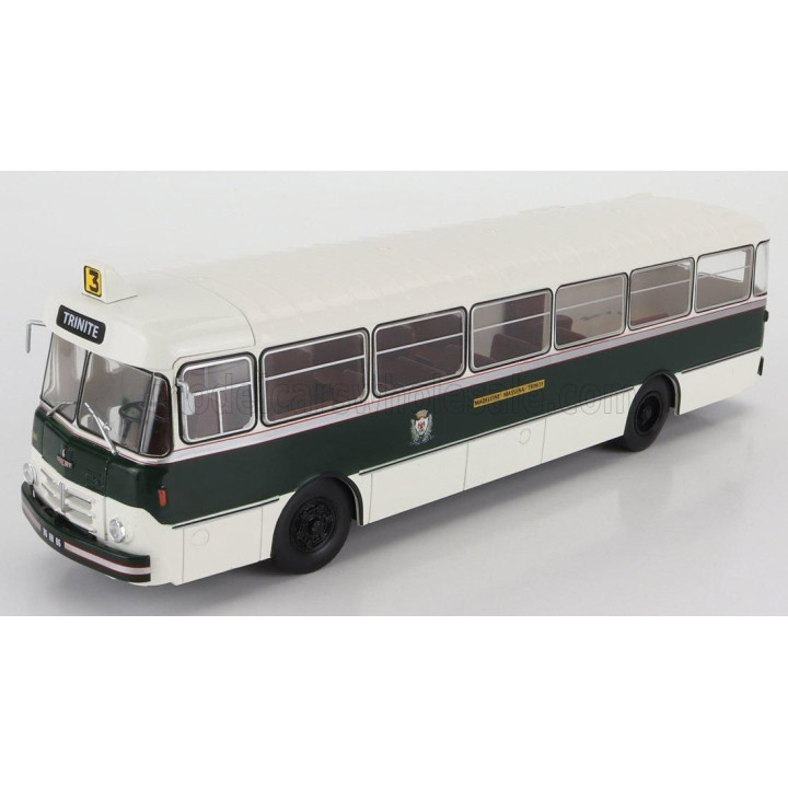 EDICOLA BERLIET PLR10 AUTOBUS MADELEINE-MASSENA-TRINITE 1955 - WHITE GREEN 1/43