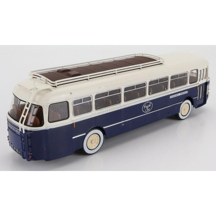 EDICOLA SAVIEM CHAUSSON SC1 AUTOBUS CASABLANCA - MARRAKECH 1960 - BLUE CREAM 1/43