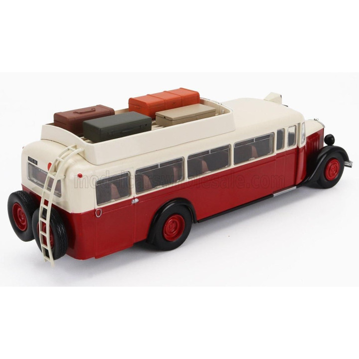 EDICOLA CITROEN T45 AUTOBUS PARIS FRANCE 1939 - RED WHITE 1/43