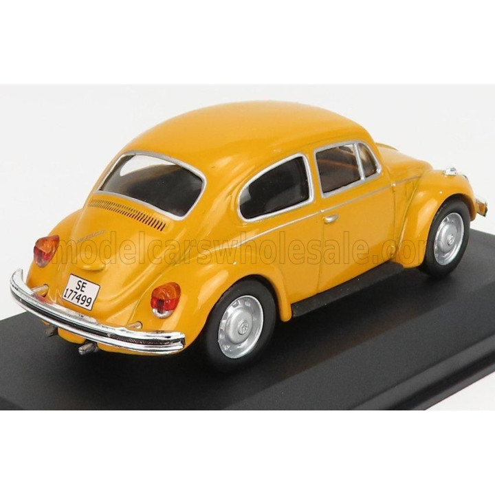 EDICOLA VOLKSWAGEN BEETLE KAFER 1300 1970 - CON VETRINA - WITH SHOWCASE - YELLOW 1/43