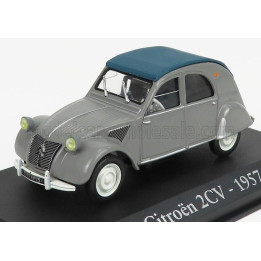 EDICOLA CITROEN 2CV CABRIOLET CLOSED 1957 - CON VETRINA - WITH SHOWCASE - GREY 1/43