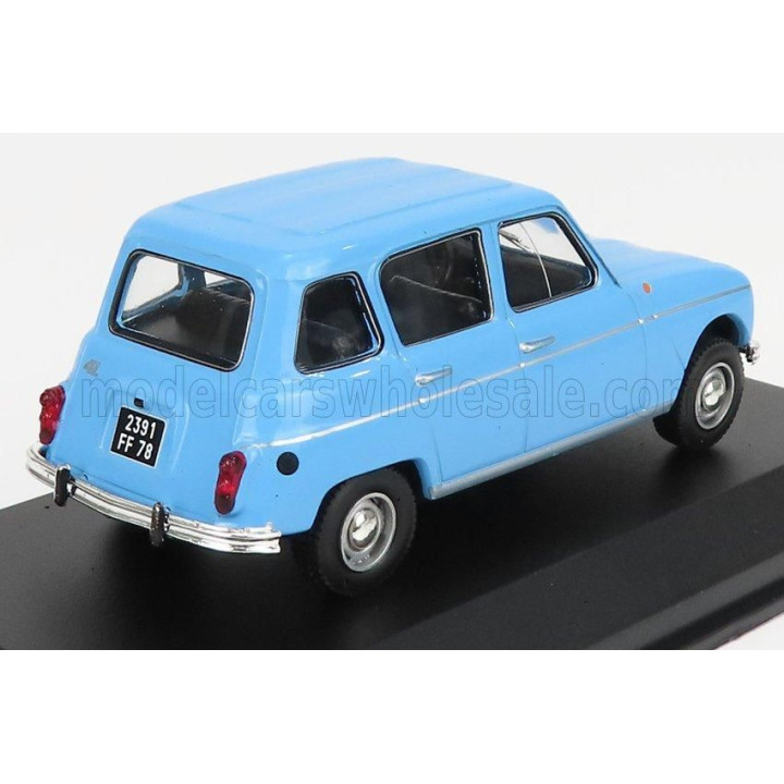 EDICOLA RENAULT R4 1964 - CON VETRINA - WITH SHOWCASE - LIGHT BLUE 1/43