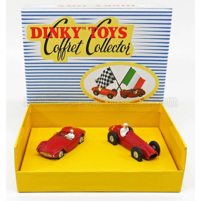 EDICOLA FERRARI 500 F2 N 2 + MASERATI 2000 SPORT SPIDER - COFFRET BOX - RED 1/43
