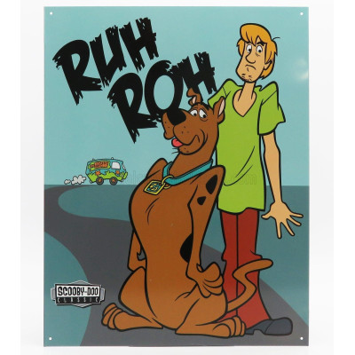 EDICOLA ACCESSORIES METAL PLATE - SCOOBY DOO - BLUE BROWN GREEN 1/1