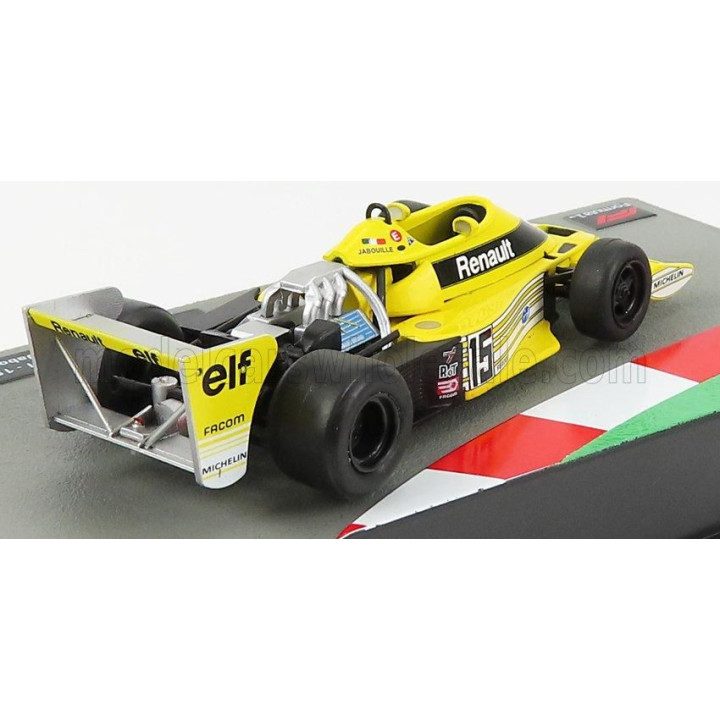 EDICOLA RENAULT F1 RS01 N 15 SEASON 1977 JEAN PIERRE JABOUILLE - YELLOW BLACK 1/43