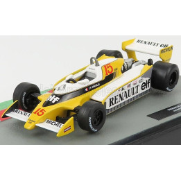EDICOLA RENAULT F1 RS10 N 15 SEASON 1979 JEAN PIERRE JABOUILLE - YELLOW WHITE 1/43