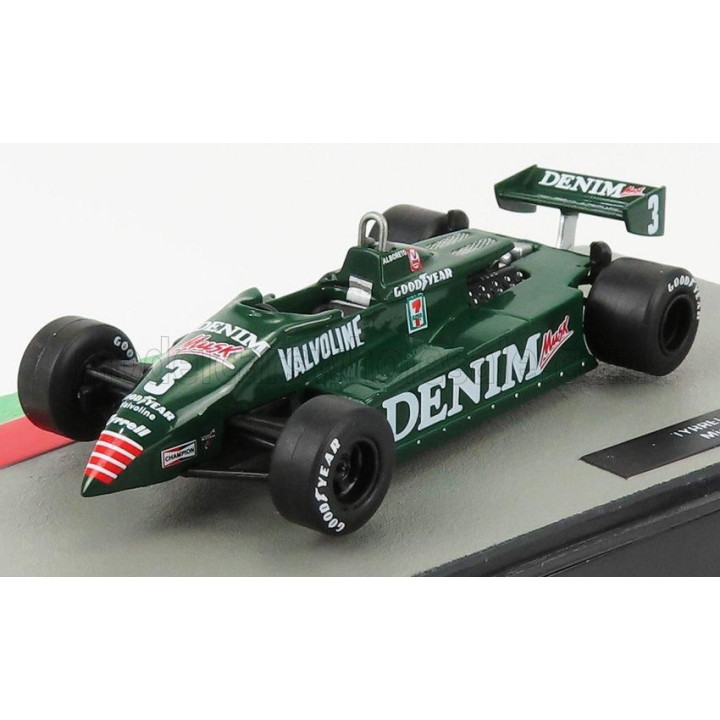 EDICOLA TYRRELL F1  011 DENIM N 3 SEASON GP 1982 MICHELE ALBORETO - GREEN 1/43