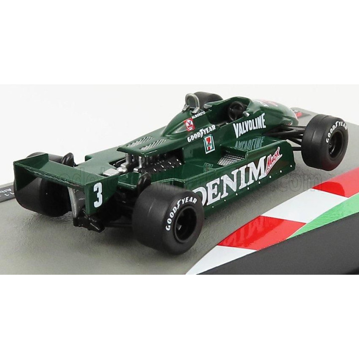 EDICOLA TYRRELL F1  011 DENIM N 3 SEASON GP 1982 MICHELE ALBORETO - GREEN 1/43