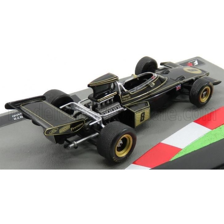 EDICOLA LOTUS F1  72D FORD JPS N 8 WORLD CHAMPION SEASON 1972 EMERSON FITTIPALDI - BLACK 1/43