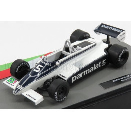 EDICOLA BRABHAM F1  BT49C FORD N 5 NELSON PIQUET SEASON 1981 WORLD CHAMPION - WHITE BLUE 1/43