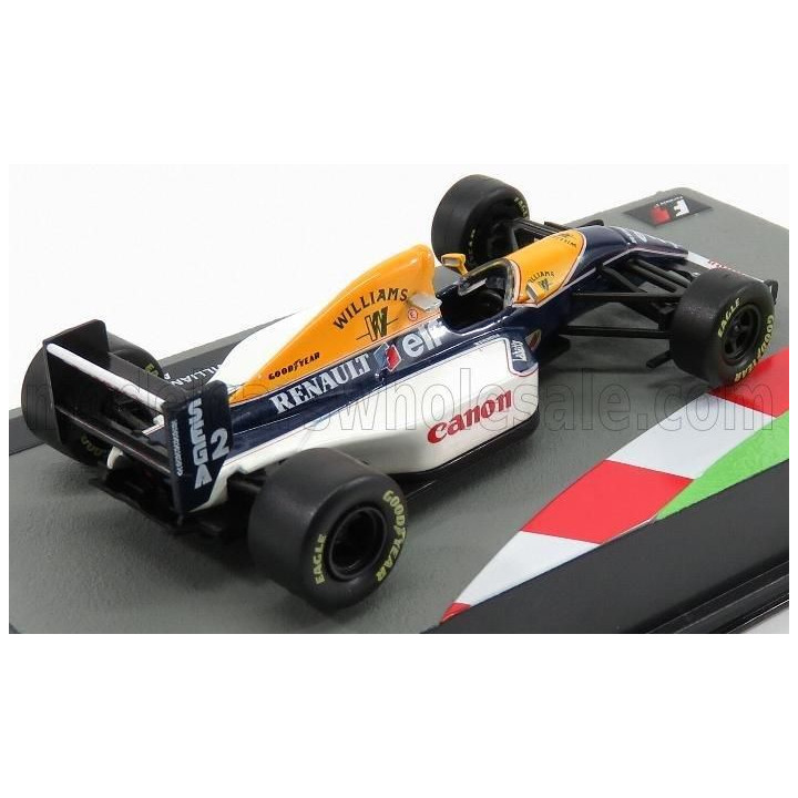 EDICOLA WILLIAMS F1  RENAULT FW15 ELF N 2 ALAIN PROST SEASON 1993 WORLD CHAMPION - BLUE YELLOW WHITE 1/43