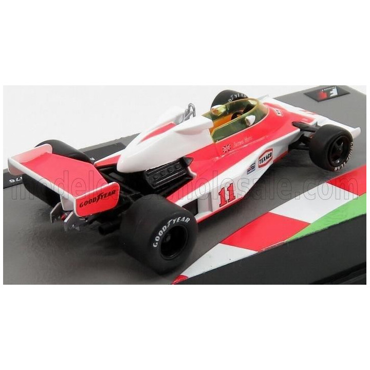 EDICOLA McLAREN F1  M23 FORD N 11 WORLD CHAMPION SEASON 1976 JAMES HUNT - WHITE ORANGE 1/43