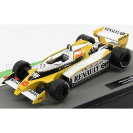 EDICOLA RENAULT F1  RS10 N 15 SEASON 1979 JEAN PIERRE JABOUILLE - YELLOW WHITE 1/43