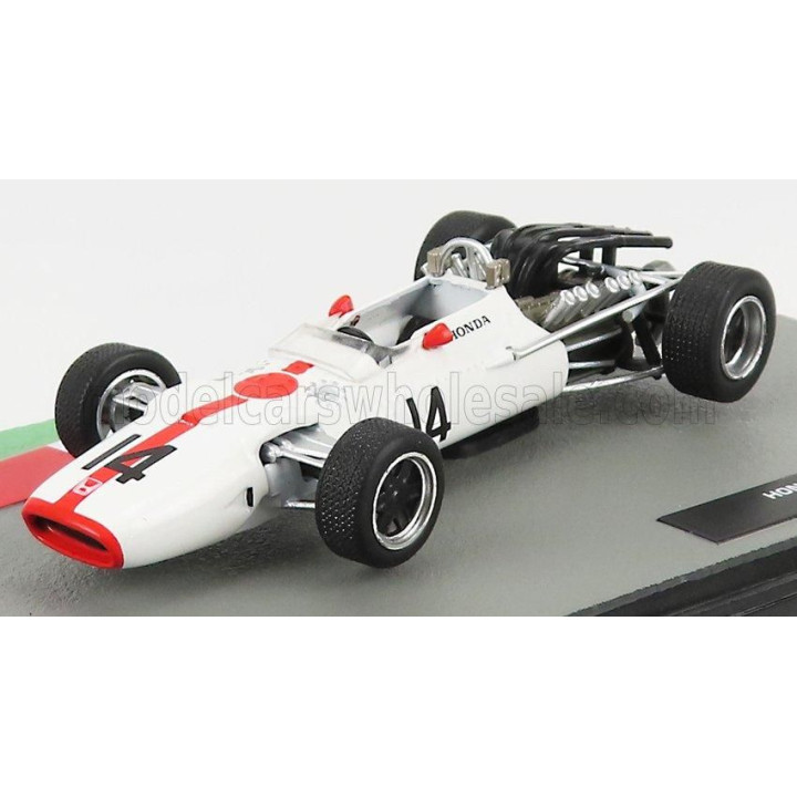 EDICOLA HONDA F1  RA300 N 14 SEASON 1967 JOHN SURTEES - WHITE RED 1/43