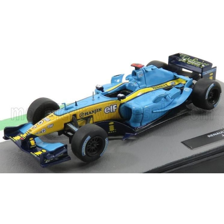 EDICOLA RENAULT F1  R24 TEAM MILD SEVEN N 7 SEASON 2004 JARNO TRULLI - LIGHT BLUE YELLOW 1/43