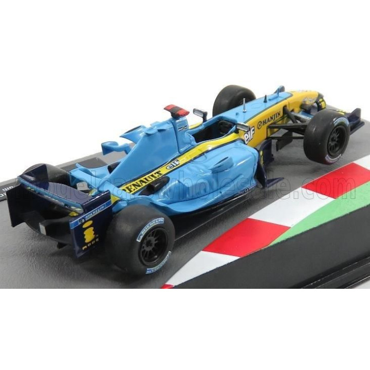 EDICOLA RENAULT F1  R24 TEAM MILD SEVEN N 7 SEASON 2004 JARNO TRULLI - LIGHT BLUE YELLOW 1/43