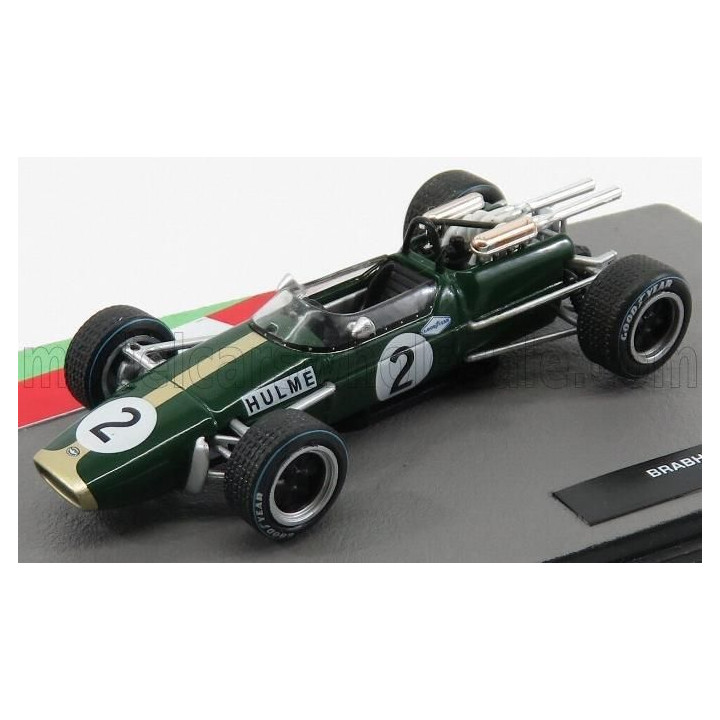 EDICOLA BRABHAM F1  REPCO BT24 N 2 WORLD CHAMPION SEASON 1967 DENIS HULME - GREEN GOLD 1/43