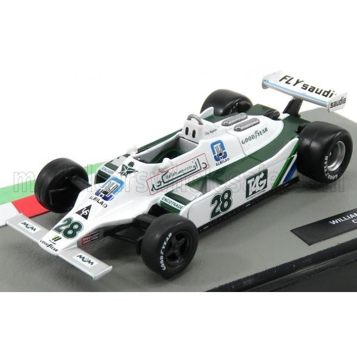 EDICOLA WILLIAMS F1  FW07 N 28 SEASON 1979 CLAY REGAZZONI - GREEN WHITE 1/43