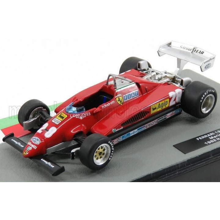 EDICOLA FERRARI F1  126C2 N 28 MONZA ITALY GP 1982 MARIO ANDRETTI - RED 1/43