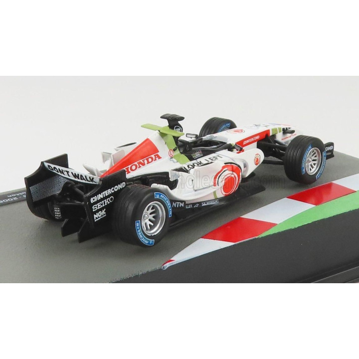 EDICOLA BAR F1  RA106 HONDA N 12 SEASON 2006 JENSON BUTTON - WHITE RED 1/43