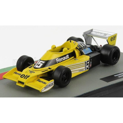 EDICOLA RENAULT F1 RS01 N 15 SEASON 1977 JEAN PIERRE JABOUILLE - YELLOW BLACK 1/43