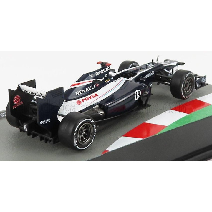 EDICOLA WILLIAMS F1  FW34 COSWORTH N 18 SEASON 2012 PASTOR MALDONADO - BLUE WHITE 1/43