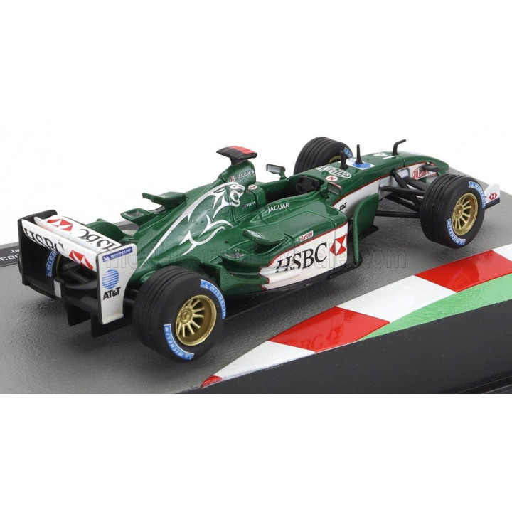 EDICOLA JAGUAR F1  R4 N 14 SEASON 2003 MARK WEBBER - GREEN WHITE 1/43