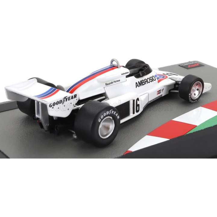 EDICOLA SHADOW F1  DN8 N 16 SEASON 1977 RICCARDO PATRESE - WHITE 1/43
