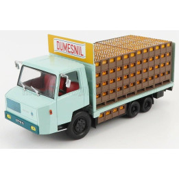 EDICOLA BERLIET TEKEL TRUCK TRANSPORTS DUMESNIL 3-ASSI 1966 - LIGHT BLUE 1/43