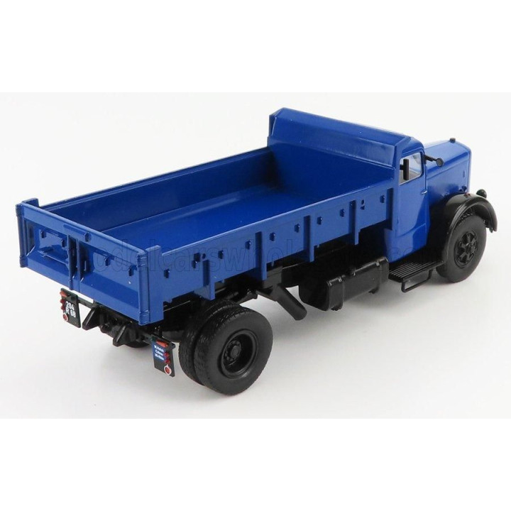 EDICOLA BERLIET GDM10W CASSONE RIBALTABILE 1949 - MOVIMENTO TERRA - BLUE 1/43