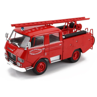 EDICOLA CITROEN N-SERIES TANKER TRUCK 1969 - FIRE ENGINE - VIGILI DEL FUOCO - FEUERWEHR - RED 1/43