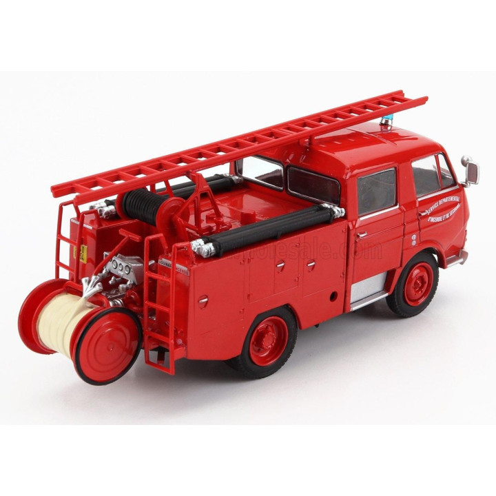 EDICOLA CITROEN N-SERIES TANKER TRUCK 1969 - FIRE ENGINE - VIGILI DEL FUOCO - FEUERWEHR - RED 1/43