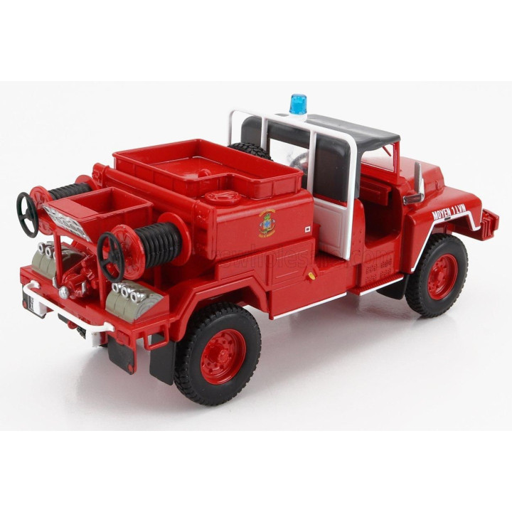 EDICOLA ACMAT TPK 4x4 TANKER TRUCK 1985 - FIRE ENGINE - VIGILI DEL FUOCO - FEUERWEHR - RED WHITE GREY 1/43