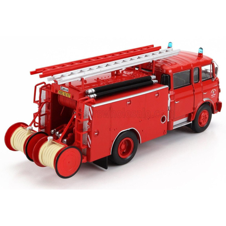 EDICOLA BERLIET GAK 20 TANKER TRUCK 1969 - FIRE ENGINE - VIGILI DEL FUOCO - FEUERWEHR - RED 1/43