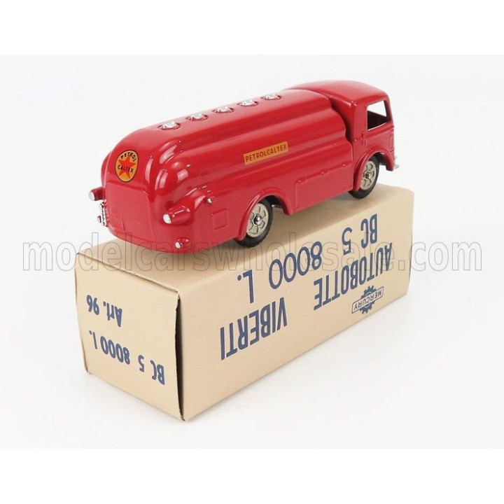EDICOLA VIBERTI AUTOBOTTE BC5 8000L PETROLCALTEX TANKER TRUCK 1940 - RED 1/48