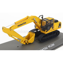EDICOLA KOMATSU PC200LC HYBRID ESCAVATORE CINGOLATO - TRACTOR EXCAVATOR - YELLOW BLACK 1/72