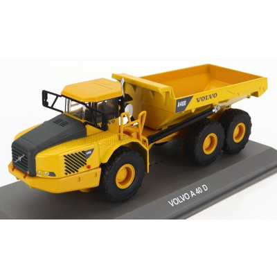 EDICOLA VOLVO A40D TRUCK CASSONATO RIBALTABILE CAVA MINERARIA TRACTOR 3-ASSI 2001 - YELLOW BLACK 1/72