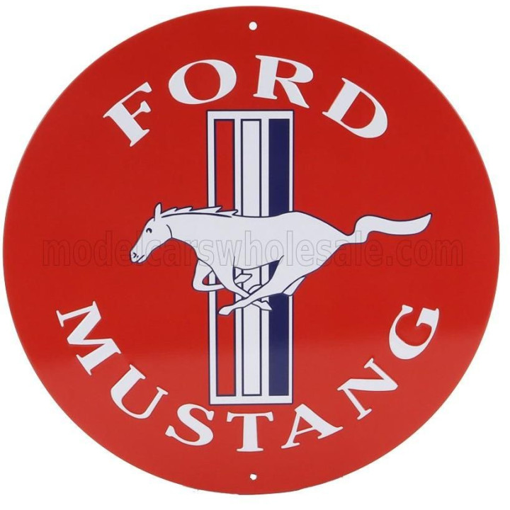 EDICOLA ACCESSORIES METAL ROUND PLATE - FORD MUSTANG - VARIOUS 1/1