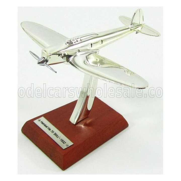 EDICOLA HEINKEL HE70 BLITZ AIRPLANE 1932 - 6cm X 7cm - CHROME 1/200