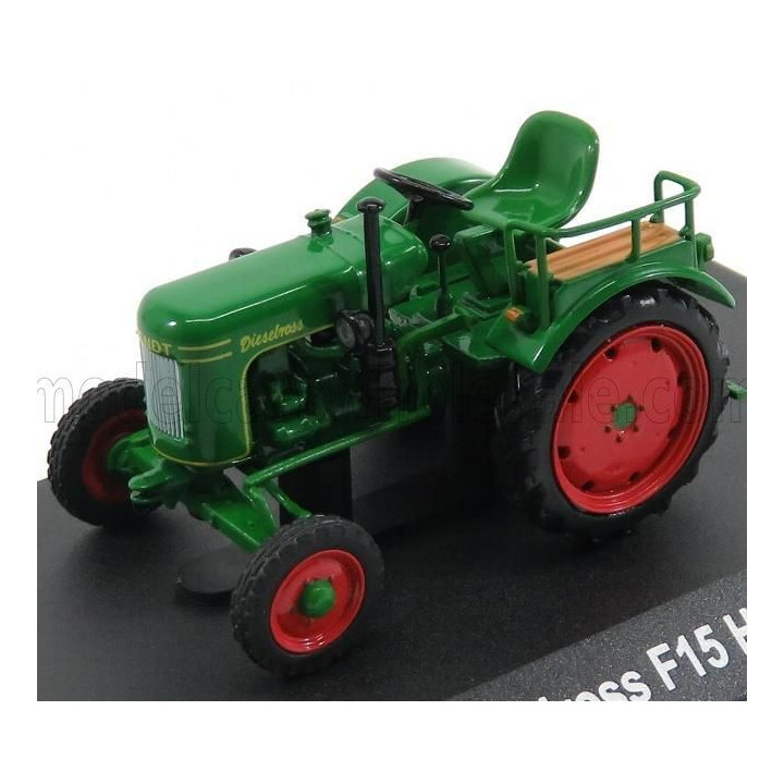 EDICOLA FENDT DIESELROSS F15 H6 TRACTOR 1956 - CON VETRINA - WITH SHOWCASE - GREEN RED 1/43