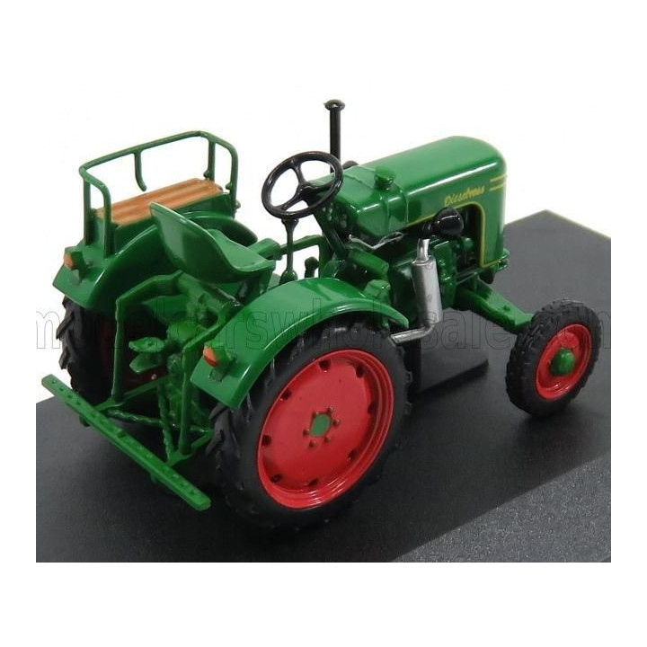 EDICOLA FENDT DIESELROSS F15 H6 TRACTOR 1956 - CON VETRINA - WITH SHOWCASE - GREEN RED 1/43
